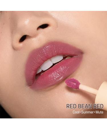 ETUDE Dear Darling Water Gel Tint Ice Cream PK004 Red Bean Red | High-Color Lip Tint with Minerals & Vitamins for Moisturized Lips - Buy Online on GoSupps.com