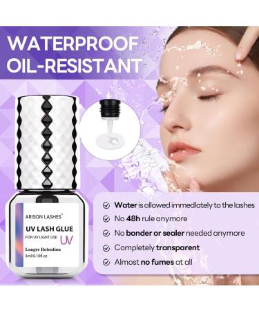 Professional UV Eyelash Adhesive Bond (3ml) | Ultra Violet Lash Cure Gel Glue for Eyelash Extensions - Baiuv Lashglue3 | International Shipping Available - Buy Online on GoSupps.com