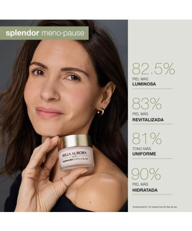  BELLA AURORA Bella Aurora Splendor Menopause Day | Firming and revitalizing cream for skin with signs of menopause | With ceramides evening primrose red clover and thyme | 50 ml - Buy Online on GoSupps.com