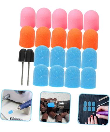 Ipetboom 3 Sets Nail Color Sand Cap Remover Caps Nail Drill Bit Caps Drill for Nails Professional Nail Polisher Sand Cap Nail Sanding Bit Nail Art Kit Manicure Inner Ring Plastic Suite - Buy Online on GoSupps.com