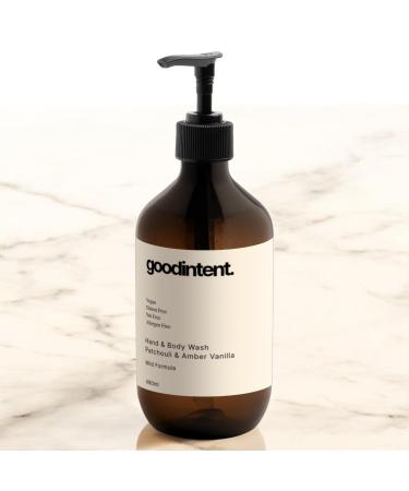 Good Intent Hand & Body Wash - Patchouli & Amber Vanilla Hydrating 490 ml