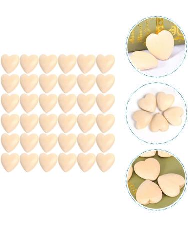 Toyvian 50 Pieces Peach Heart Spacer Circle Pearls - Unfinished Valentine Garland for Jewelry & Mini Decorations - 2x2cm Wooden Child Craft Supplies - Buy Online on GoSupps.com