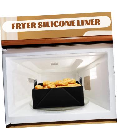 Alipis and Reusable Non-Stick Pad Easy Gel Mat Silicone Clean with This Basket The in Tray Pot Handle Black 15.5X15.8CM - Buy Online on GoSupps.com