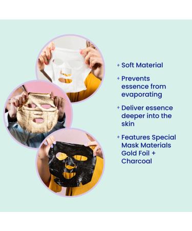 Facetory Best of Seven Facial Masks Collection - Hydrate, Radiance Boost, Soothe, Revitalize, Nourish, Purify Skin - Variety Pack of 7 Sheet Masks for All Skin Types - 7 Count - Buy Online on GoSupps.com