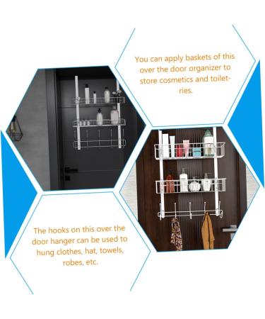 Baluue Clothes Rack Door Hook Wall Shelf Organizer Coat Rack Hooks Storage Hooks Towel Hanger Over Door Hanger Bathroom Towel Holder - Buy Online on GoSupps.com