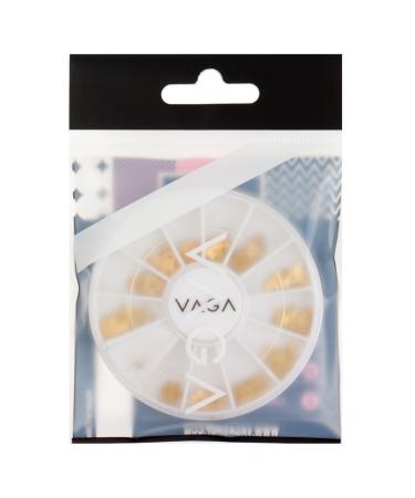 VAGA 120 Gold Metal Nail Art Decorations, 12 Designs - Manicure Gems Wheel - Buy Online on GoSupps.com