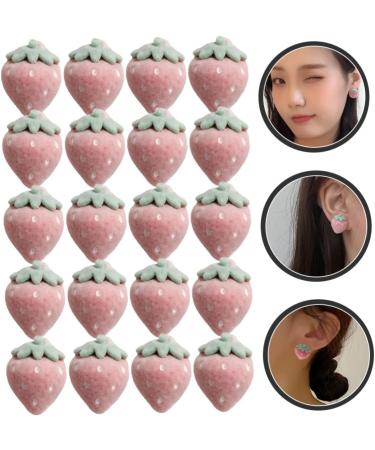 40 Pcs Flocked Strawberry Accessories Earring Sweet Child 2.4X1.8CMx3pcs As Shownx3pcs - Buy Online on GoSupps.com