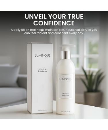 Relumins Luminous UltraGlow Body Lotion Aloe Vera & Argan Oil Moisturizer - Gift for Her - Smooth Silky Hydrated Skin - Lightweight Daily Body Care - 250mL Pump Bottle - Buy Online on GoSupps.com