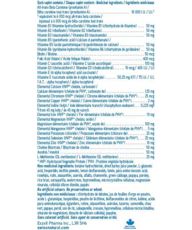 Swiss Natural Timed Release Swiss One 50 | All in One Multi Vitamin & Mineral with B Vitamins | Daily Maintenance for Overall Health | No Additives (72 Caplets) | Pack of 3 - Buy Online on GoSupps.com