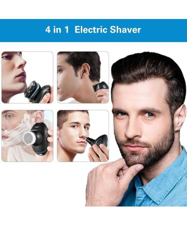 Head Shaver IPX7 Waterproof Electric Razor Men Head Shavers for Bald Men Cordless Rechargeable Bald Head Shaver Wet/Dry Head Razor All-in-One 5D Rotary Shaver Grooming Kit (Blue) - Buy Online on GoSupps.com