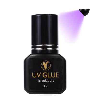 UV Lash Glue UV 5ml Eyelash Extension Adhesive 1s Quick-Drying Waterproof Professional Lash Glue UV Lash Glue-5ml