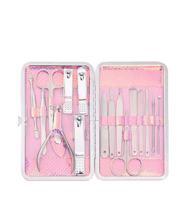 Nail Clippers Set Built in Nail File Beauty Manicure Ladies Nail Clippers Set Personal Care Family Use 16 Pieces