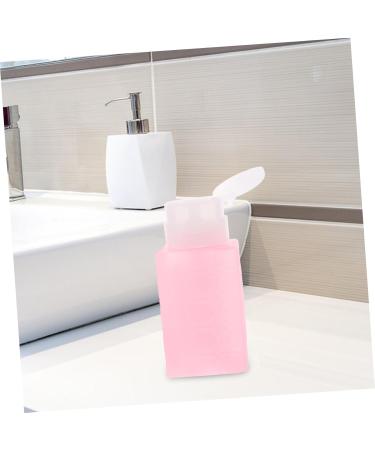 BIUDECO Nail Polish Remover Pump Nail Polish Remover Makeup Remover Container Makeup Remover Pump Bottle Push down Pump Bottle 6x5x13cm Pink - Buy Online on GoSupps.com