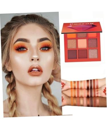 FOMIYES 9 Makeup Cosmetic Highlighter Pearlescent Glitter Diamond Eye Metallic Eyeshadow Colors Shadow 1 count (Pack of 1) Red - Buy Online on GoSupps.com