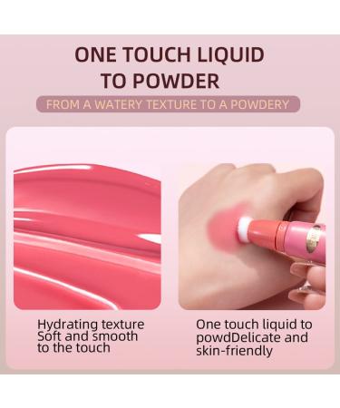 Blush Beauty Wand with Cushion Applicator - Long-Wearing, Weightless Coverage Liquid Blush for Natural Dewy Finish - Gentle Breeze Orange - Buy Online on GoSupps.com