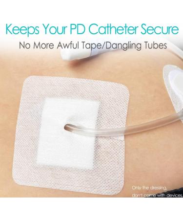 Split Drain Adhesive Bandage for Feeding Tube and PD Catheter - 4x4 (Pack of 10) - Buy Online on GoSupps.com
