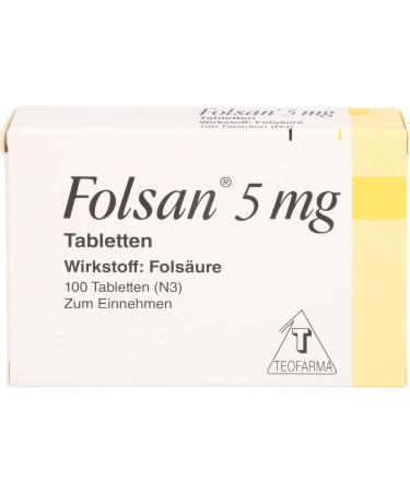 Folsan 5 mg tablets 100 st