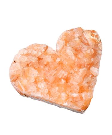 Heart Shaped Natural Crystal Cluster | Citrine Crystal Cluster Natural | Crystal Cluster Specimen Mineral Stone for Crystals Healing Reiki Home Decoration 2