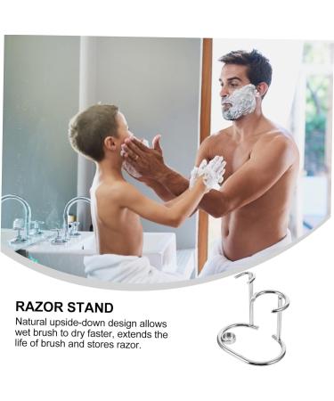 Doitool Men's Razor Holder & Organizer - Premium Wooden Shaving Stand & Kit for a Neat Shave Experience - Buy Online on GoSupps.com