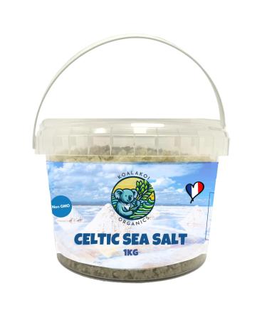 Celtic Sea Salt Organic 2.2 pounds - Healthy salt For Cooking and More (1kg)
