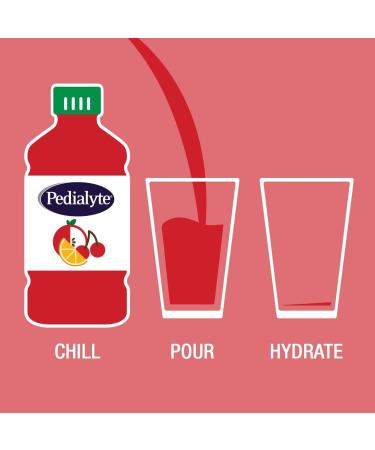 Pedialyte Advanced Care Cherry Punch Electrolyte Solution 33.8 Fl Oz - Pack of 8 - Buy Online on GoSupps.com