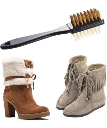 Home Shoes Brushes 2-Sided Cleaning Brush Rubber Eraser Set Fit for Suede Leather Nubuck Shoes Steel Plastic Rubber Boot Cleaner Bathroom Tool Brush Onecolor - Buy Online on GoSupps.com