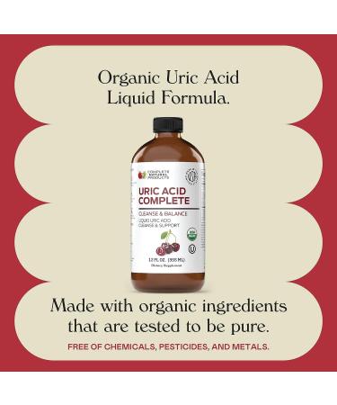 Natural Uric Acid Cleanse & Kidney Health Liquid Supplement - 12oz with Apple Cider Vinegar, Tart Cherry, Beet Root - Supports Blood Circulation & Overall Wellness - Buy Online on GoSupps.com