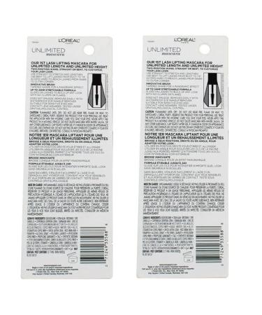 L'Oreal Paris Unlimited Lash Lifting & Lengthening Mascara Black Brown 236 - Pack of 2 - Buy Online on GoSupps.com