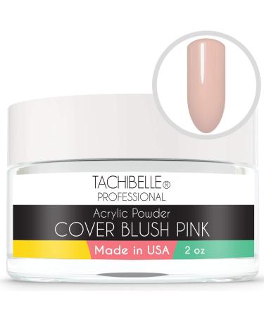 Tachibelle Professional Acrylic Nail System Acrylic Powder, 2 oz. Made in USA. Used in Professional Salons. (Cover Blush Pink 2oz)