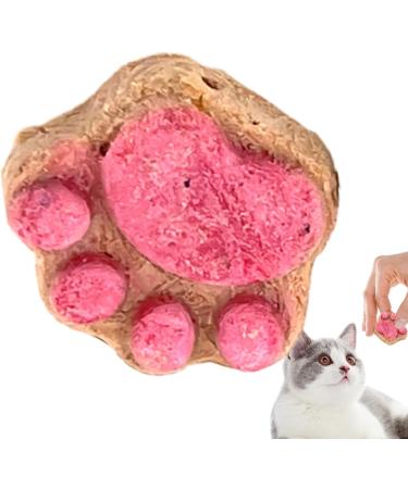 Kitten Treats - Cat Treats for Indoor Cats - Natural Healthy Cat Snacks Treats | Cat Paw Biscuits Cat Treat | Dry Cat Treats Kitten Treats | Kitten Treats Paw Shape Cat Food Treats | Treats for Cat Pink - Buy Online on GoSupps.com