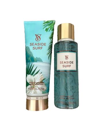 2 VS fragrance lotion 8 fl oz & perfume mist 8.4 fl oz bundle set (Seaside Surf)
