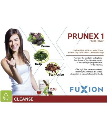 Petseeker Fast Acting Colon Cleanse - FuXion Prunex 1 | Natural Overnight Relief from Constipation | 28 Sachets with Herb & Fruit Fiber & Insulin - Buy Online on GoSupps.com