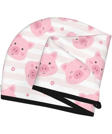 Hair Towel Wrap - Quick-Dry Cartoon Pig Towel Turban | Perfect for Fast Hair Drying | International Shipping - Buy Online on GoSupps.com