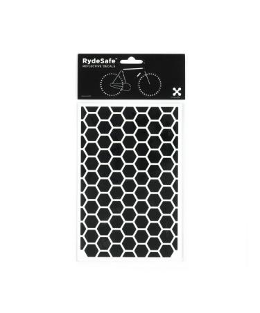 RydeSafe Reflective Decals - Hexagon Kit - Large Black