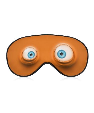 Cartoon Eyes Sleep Mask Soft Comfortable Eye Mask with Adjustable Head Strap Light Blocking Eye Cover Shade for Boys Girls Women Men Plane Travel