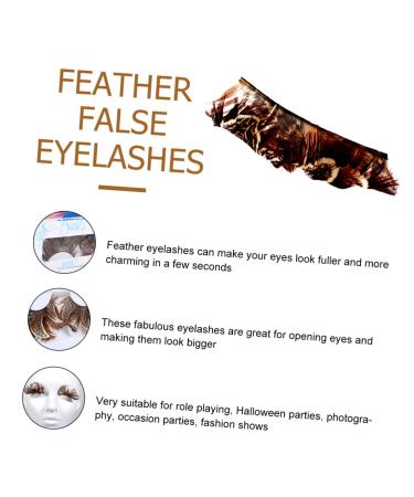 Shop 3 Pairs Fluffy Volume Yellow Crossed Cluster Eyelashes - Perfect for Theatre Costumes | International Shipping Available - Buy Online on GoSupps.com