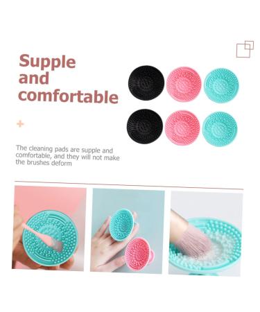 Beaupretty 30 Pcs Silicone Makeup Brush Cleaner Mat | Cosmetic Brush Cleaning Pad for Flawless Makeup Application | Beauty Tools for Effortless Cleansing - Buy Online on GoSupps.com