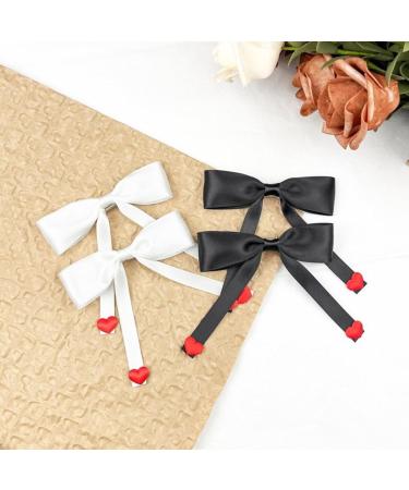 Limtula Sweet Ballet Bowknot Hairpins Duckbills Hair Clip Barrettes French Side Pin for Lady Elegant Hair Styling Accessories Black - Buy Online on GoSupps.com
