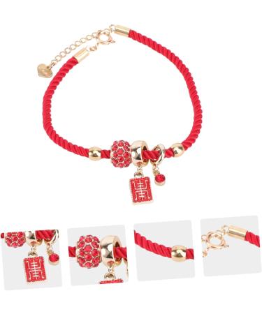 TEHAUX 2 Pcs Red String Bracelet Friendship Strand Bangles Friendship Braclets Bracelet Gift for Women New Year Gift Lucky Rope Strap 2021 Lucky Bracelet Alloy Crystal Armband Student - Buy Online on GoSupps.com