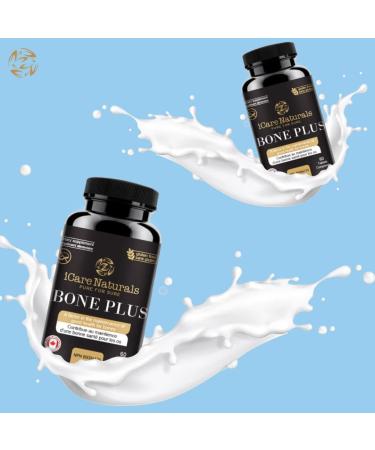 Supplements for BONES - Hair Nails & Skin Support - with Calcium Magnesium Zinc Vitamin D3 K1 Plus. Halal Gluten-Free Gelatin-Free - 60 Tablets. - Buy Online on GoSupps.com