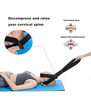 Spine Chiropractic Decompression Traction Tool(2Ft) Neck Stretcher Strap Neck Cervical Traction Device Traction Belt Physical Therapy (B) - Buy Online on GoSupps.com