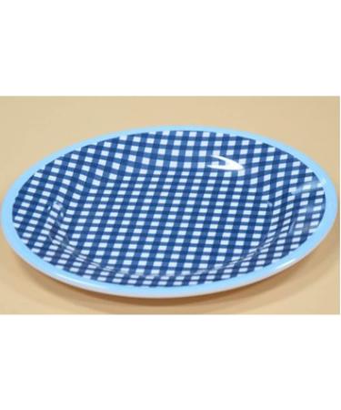 Family Restaurants Hotel Kitchens 22cm Plates Discs and Exquisite Tableware Placement (Points) Light blue checkered plate - Buy Online on GoSupps.com