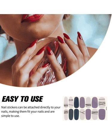 dijiusidy Nail Art Stickers Self-Adhesive Fingernail Decal with Strap Glue DIY Art Decor Full Cover Manicure Kits for Women Girls YMX195 - Buy Online on GoSupps.com