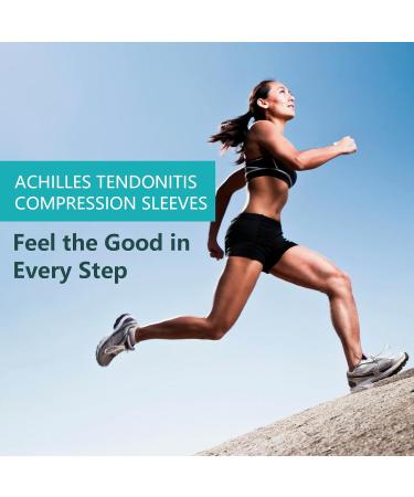 Buy Premium Achilles Tendon Heel Protector Padded Sleeve Socks | Gel Heel Socks for Haglunds Bursitis Tendonitis - Women s 10+ Men s 9+ | International Shipping Available - Buy Online on GoSupps.com