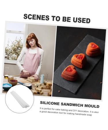 Alipis 3 Pcs Sandwich Tube Mold Silicone Molds Maple Silicone Soap Tube Hand-held Tube Mold Candle Handheld 32X5.5CMx3pcs Whitex3pcs - Buy Online on GoSupps.com
