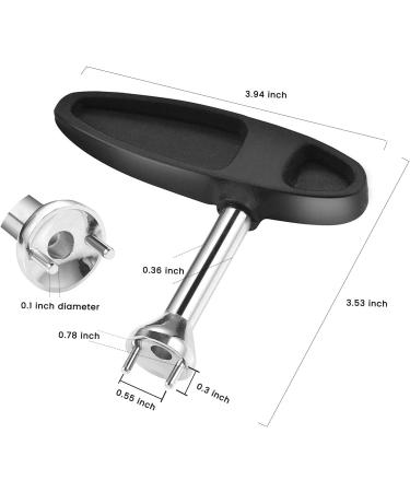Shuzhu Golf Shoes Spike Wrench Tool - Stainless Steel Cleat Key for Removal and Replacement - 1 Pack - Buy Online on GoSupps.com