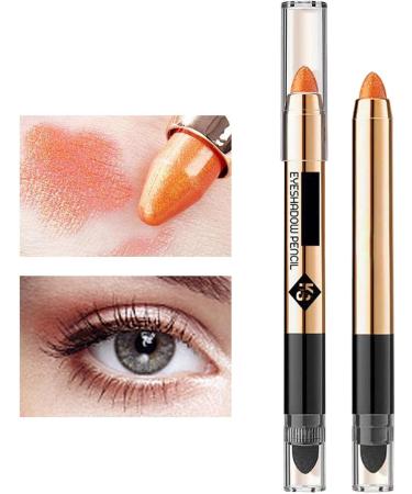 Shadow Pencil Pen | 2 In1 Eyeshadow Stick Does Not Fly Powder | Long Lasting Shimmer Cream Eyeshadow Pencil Crayon for Party Datings Sugar Orange Shzons 02#sugar Tachibana - Buy Online on GoSupps.com