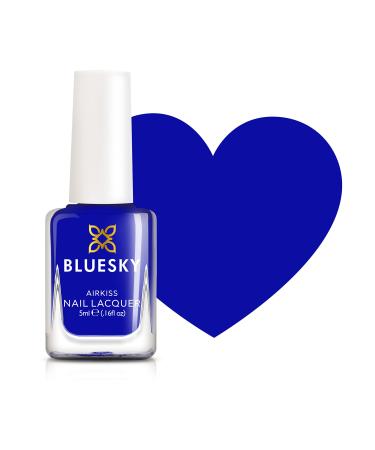 Bluesky Kids Nail Varnish - Boom Blue - Emotional Peele Non-Toxic Water Based Odourless Nail Polish for Kids 7.3ml
