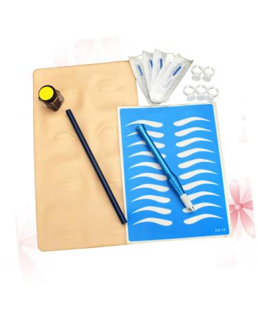 PLAFOPE Eye Kit and Coffee Pen Pencil Dark D Cup & Practice Pigment Blue Skin Embroidery Manual