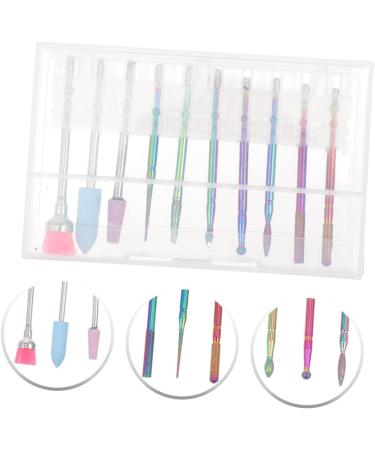 WOFASHPURET 1 Set Nail Polisher Trimmer Polish Cuticle Drill Bits Manicure Kits Nail Drill Bit Accessory Phone Cleaning Kit Manicure File Heads Alloy Tungsten Steel Electric Russia medium As Shown - Buy Online on GoSupps.com